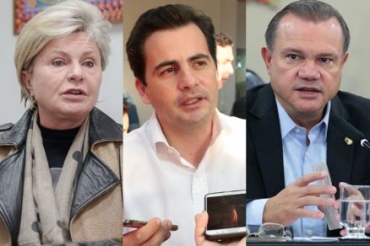 Os senadores de Mato Grosso: Margareth Buzetti, Fbio Garcia e Wellington Fagundes
