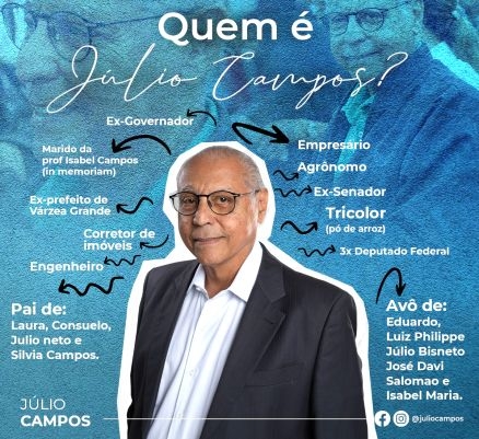 O ex-governador Jlio Campos, que tentar cadeira na Assembleia