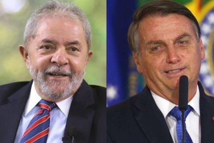 Os pré-candidatos a presidente Lula e Jair Bolsonaro, que tenta a reeleição