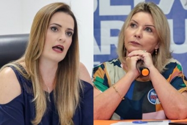 A delegada Ana Cristina Felner e a juza aposentada Selma Arruda