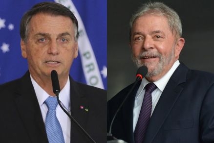 O presidente Jair Bolsonaro e o ex-presidente Lula: palanque eletrnico