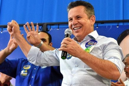 O governador Mauro Mendes, que atingiu 73% dos vlidos em nova pesquisa