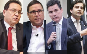 Quatro nomes ganham fora no Unio Brasil para disputar a sucesso de Emanuel Pinheiro: Botelho, Carvalho, Gallo e Garcia