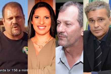 Os alvos Odilon Fonseca, Claudia Voltoline, Agenor Pelissa e Janovan de Souza