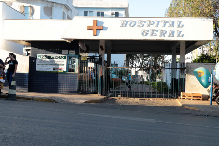 A fachada do Hospital Geral de Cuiab, que deixou de receber mais de R$ 7,8 milhes
