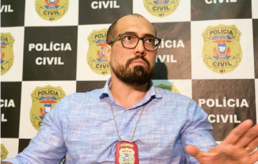 O delegado Marcel Oliveira, da DHPP de Cuiab, que comanda as investigaes sobre o duplo assassinato cometido por filho de deputado