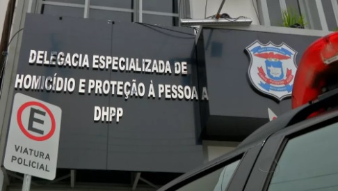 Delegacia de Homicdios e Proteo  Pessoa (DHPP) em Cuiab  Foto: Reproduo/TVCA