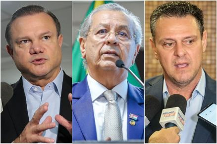 Os senadores Wellington Fagundes, Jayme Campos e Carlos Fvaro: gastos da Cota Parlamentar