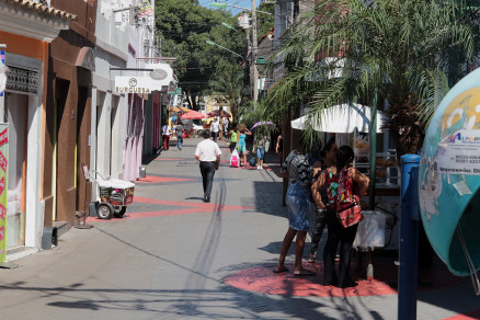 Centro de Cuiab em um dia ensolarado