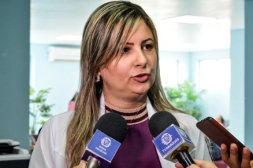 A interventora do Estado na Sade de Cuiab, Danielle Carmona