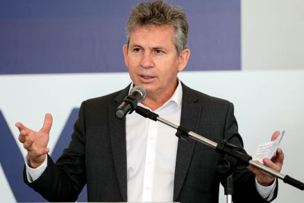 O governador Mauro Mendes, crtico a presso por parte de parlamentares