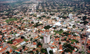 Vista area de Vrzea Grande - Foto por: Prefeitura de Vrzea Grande-MT