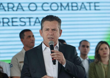 O governador Mauro Mendes, que pediu que STF suspenda julgamento do Marco Temporal