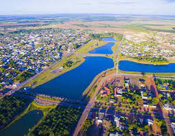 Vista area de Matup, que tem nvel alto de agrotxicos