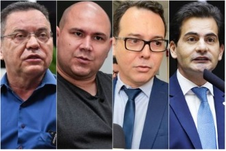 Os pr-candidatos Eduardo Botelho, Ablio Brunini, Ldio Cabral e Fbio Garcia