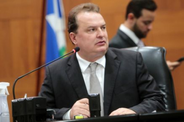 O primeiro-secretrio Max Russi, que falou sobre possibilidade de Mauro Mendes disputar Palcio do Planalto em 2026