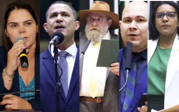 Fernanda, Assis, Barbudo, Ablio e Gisela: bolsonaristas votaram contra a reforma tributria