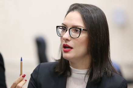 A deputada estadual, Janaina Riva, que falou sobre declarao do pai, Jos Riva