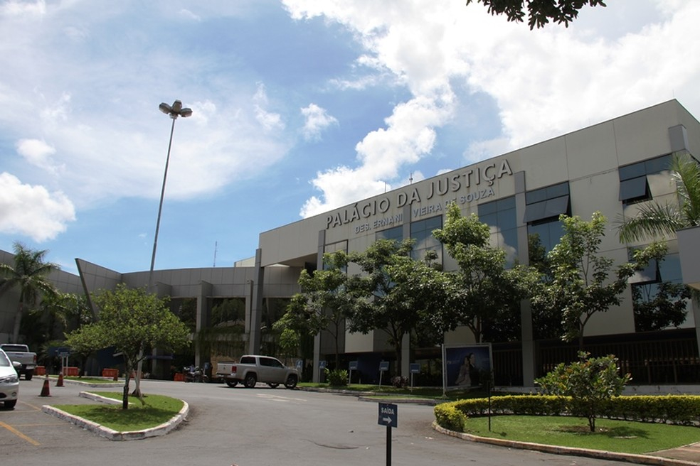 A fachada do Tribunal de Justia de Mato Grosso