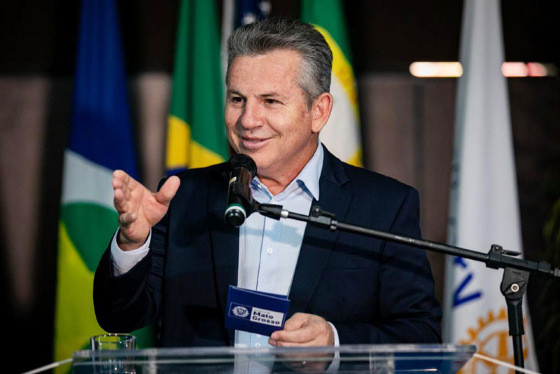 O governador Mauro Mendes, que comentou os novos nmeros do Ideb