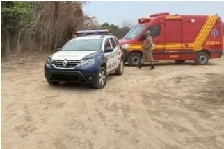 O Corpo de Bombeiros foi acionado para confirmar a morte da vtima