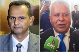 Os vereadores Sargento Joelson e Chico 2000, que foram alvos da operao