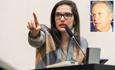 A deputada Janaina Riva (MDB) encaminhou documentos ao MPMT, MPF, PF e TCE e, mais recentemente, para a Comisso de Valores Mobilirios (CVM), do Ministrio  da Fazenda. Governador Mauro Mendes (detalhe) ter que se explicar.