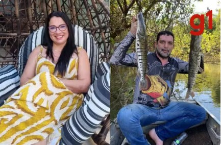 Primeira-dama Elaine Souza Maranho e o secretrio de Sade Reginaldo Magalhes, de Alto Boa Vista (MT)  Foto: Reproduo