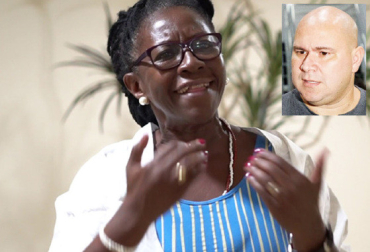 A professora Maria In�s Barbosa, pesquisadora da UFMT, que foi censurada em palestra sobre a Sa�de pelo prefeito bolsonarista Ab�lio Brunini (detalhe)