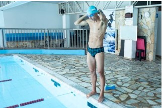 Genilson durante ltimo treino antes de embarcar a Nice, na Frana, para Campeonato Mundial de Ironman Full