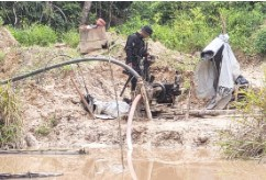 Garimpo ilegal, em Aripuan, no norte de Mato Grosso