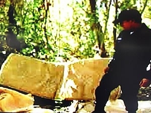 Imagem do cativeiro de Oziel durante a ao criminosa