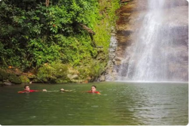 Cachoeira da Usina, em Barra do Gar�as (MT) � Foto: Reprodu��o