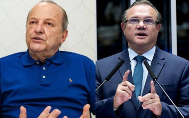 O senador Wellington Fagundes e o vice-governador Otaviano Pivetta, que devem concorrer ao Governo