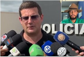 O delegado Marco Bortollo, que comandou opera��o contra secretario de Infraestrutura de Ju�na, Jonatas Pl�nio (detalhe)