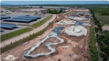 Obras no Parque Novo Mato Grosso, em Cuiab� � Foto: Christiano Antonucci - Rodolfo Perdig�o