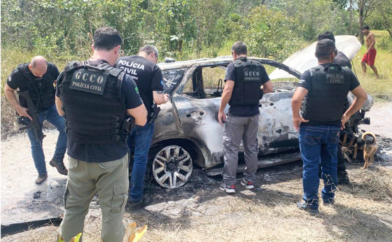 Equipes da Pol�cia Civil foram a campo, em abril de 2025, realizando levantamentos, inclusive, no Estado do Tocantins, onde dois assaltantes do bando foram mortos