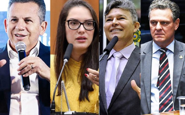 Mauro Mendes tem 52% e Janaina soma 32%. Medeiros e F�varo aparecem numericamente empatados, com 18 e 12%, respectivamente