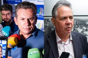 O ex-governador Mauro Mendes e o jornalista Antero Paes de Barros