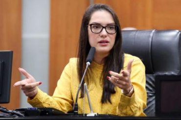 A presidente estadual do MDB e pr�-candidata ao Senado, deputada estadual Janaina Riva