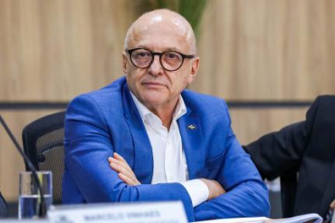 O governador Otaviano Pivetta, que falou sobre Segurança Pública do Estado