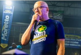 O governador Otaviano Pivetta, que tentar� a reelei��o ao Pal�cio Paiagu�s