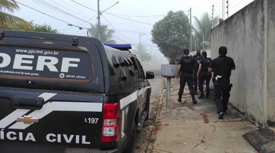 A pris�o foi realizada pela Delegacia Especializada de Roubos e Furtos de Cuiab�