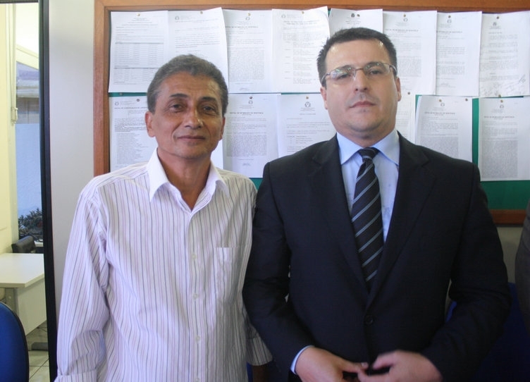 O prefeito Neurilan Fraga e o juiz de Nortelndia Evandro Juarez Rodrigues