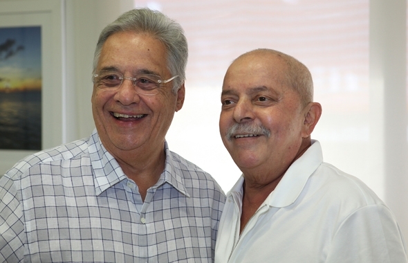 FHC visita Lula no Hospital Srio Libans