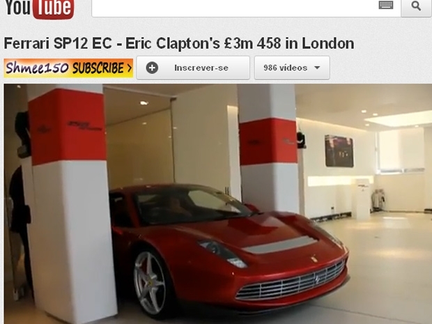 Ferrari especial para Eric Clapton foi inspirada na 512BB de 1970.