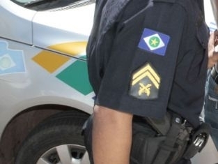 Policiais militares atenderam a ocorrncia, mas o agressor fugiu 