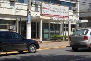 Sede da Funasa, na Avenida Getlio Vargas, no Centro, onde funcionrios esto sem receber h 2 meses