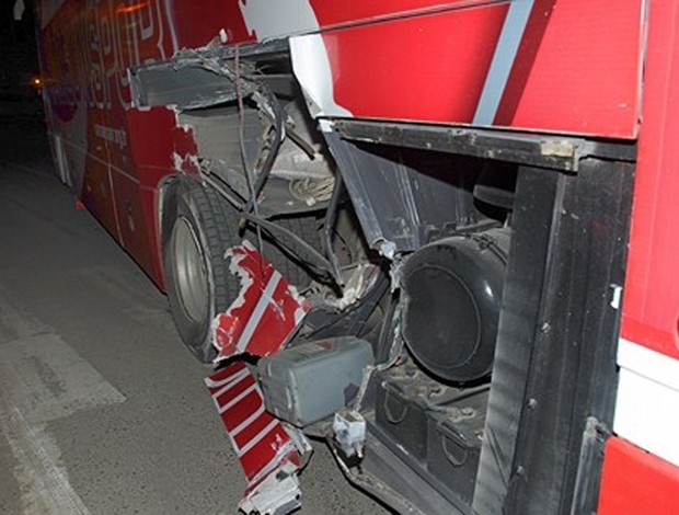 Clube turco divulgou imagens do acidente
