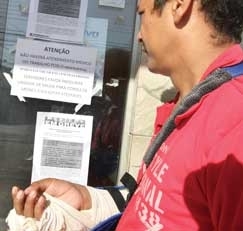 O motorista Paulino Arajo de Assuno aguarda atendimento no Pronto-Socorro de Vrzea Grande: greve pode terminar hoje